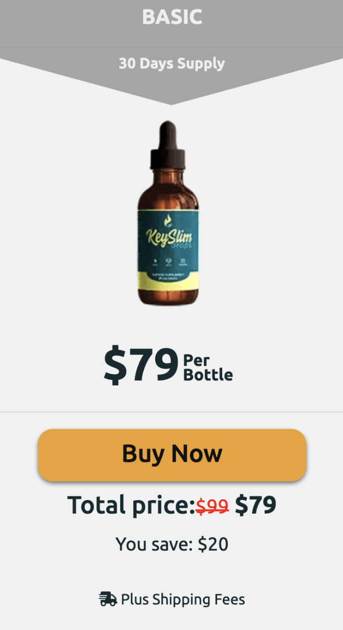 KeySlim Drops 1 bottle deal