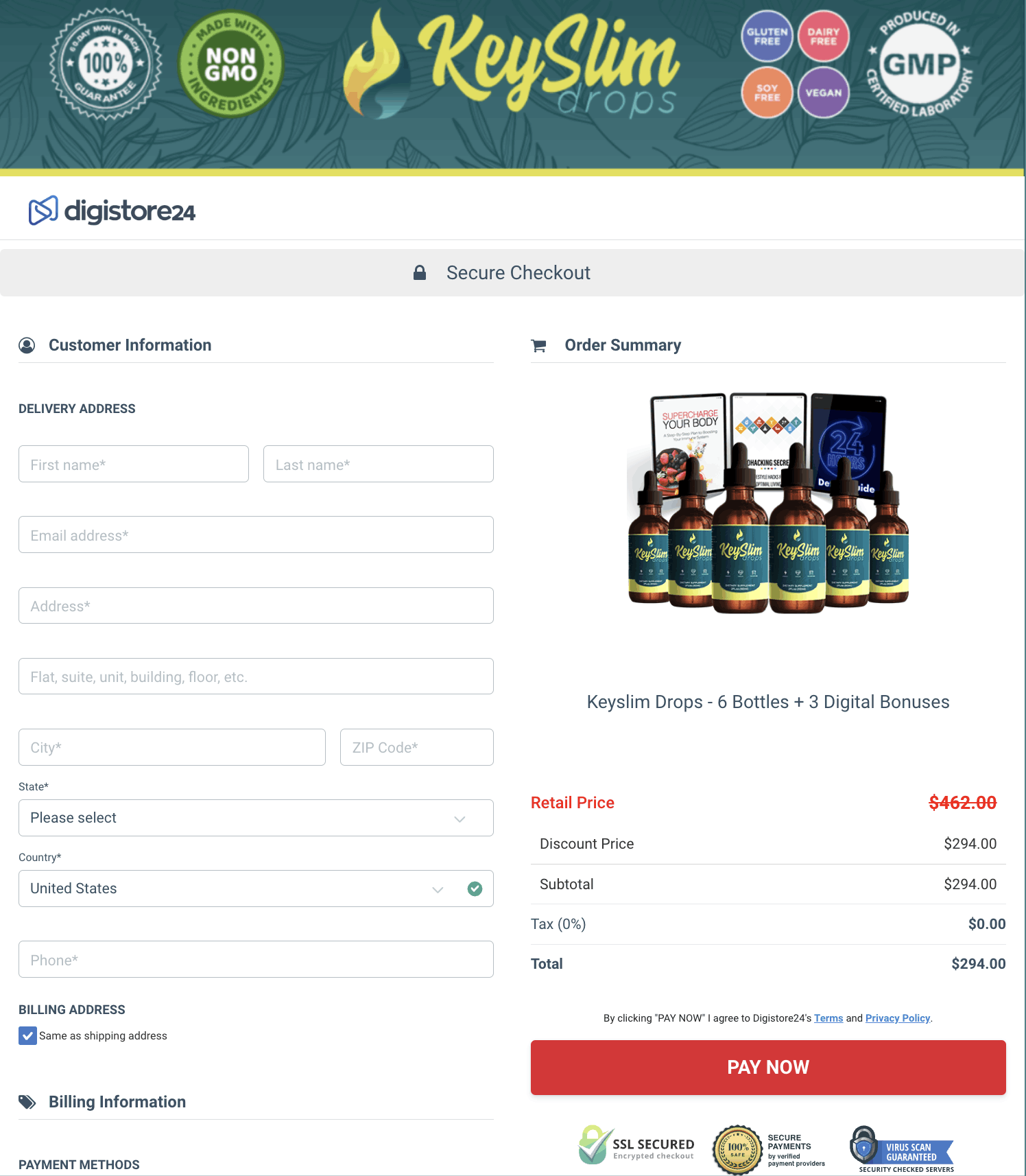 KeySlim Drops-Secure-Checkout